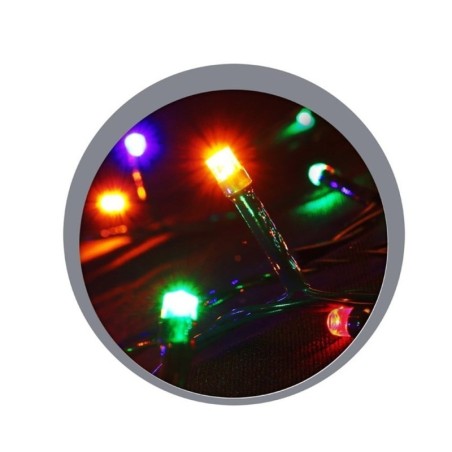 Pisca Pisca Colorido 100 Lâmpadas LEDs 8 Metros 220V 8 Funções