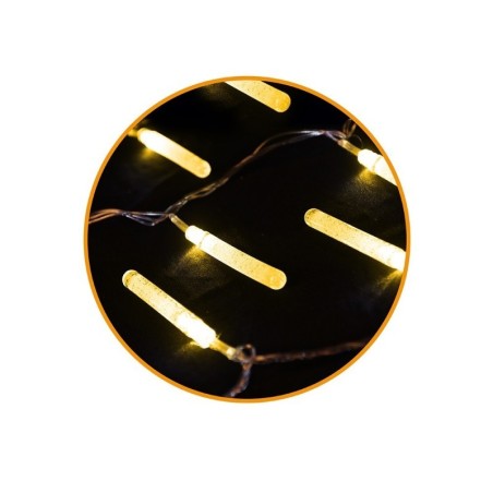 Pisca Pisca Tubo Bolha Branco Quente 30 Lâmpadas LEDs  220v