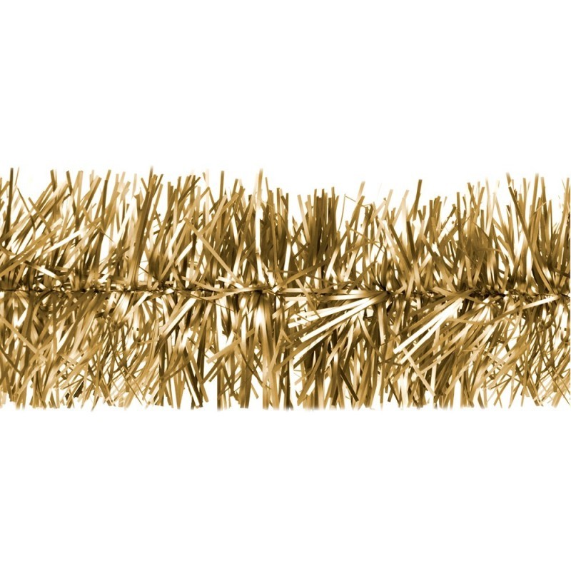 Enfeite Festão Fosco Dourado Fino Para Árvore Natal 2 Metros