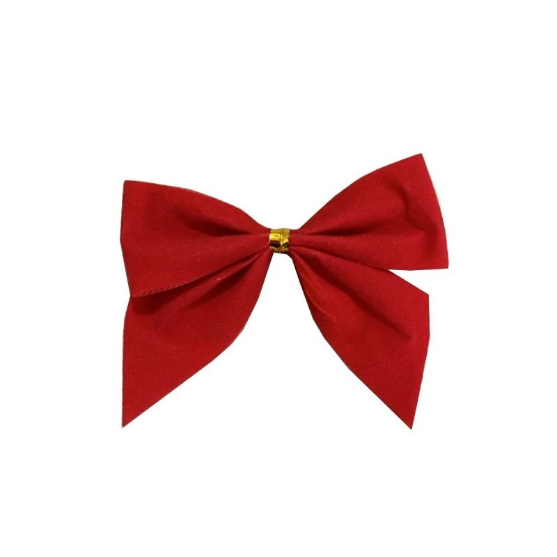 Kit 12 Laços Vermelho De Natal Enfeite 5 cm Atacado
