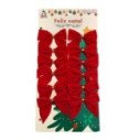 Kit 12 Laços Vermelho De Natal Enfeite 5 cm Atacado