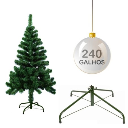 Árvore De Natal Verde 150cm Com 240 Galhos Grande