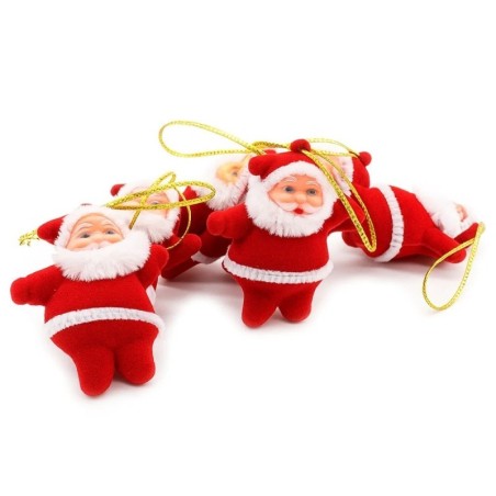 Enfeite Papai Noel Pacote Com 3 Unidades 5cm