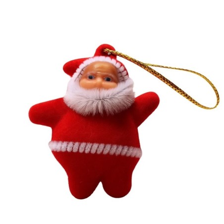 Enfeite Papai Noel Pacote Com 3 Unidades 5cm