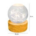 Luminária Natalina Globo De Vidro Led Decorativo