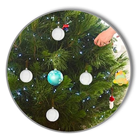 Bola De Natal Transparente Para Foto Para Pendurar