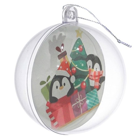 Bola De Natal Transparente Para Foto Para Pendurar