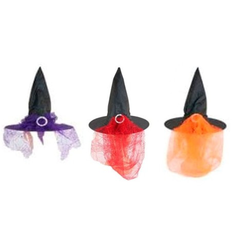 Chapéu De Bruxa Com Teia De Aranha Halloween