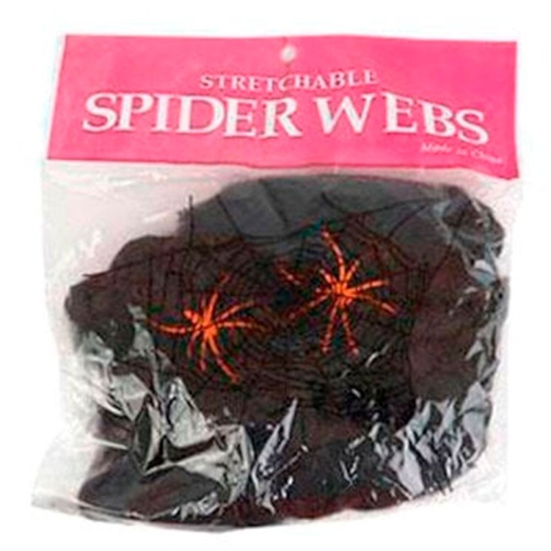 Teia De Aranha Artificial Algodão Halloween Color