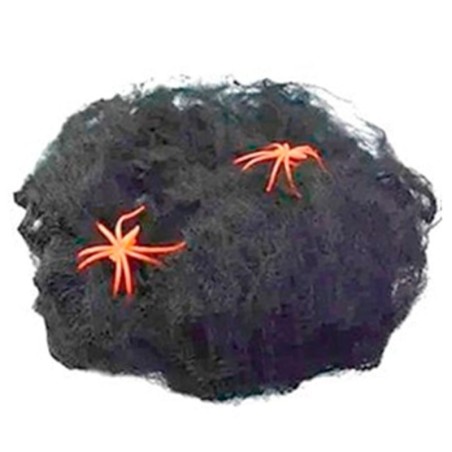 Teia De Aranha Artificial Algodão Halloween Color