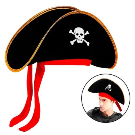 Fantasia Chapeu Pirata De Halloween Em Veludo