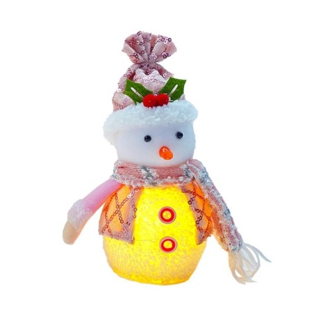 Enfeite Boneco Natalino Com Led Variado 25CM