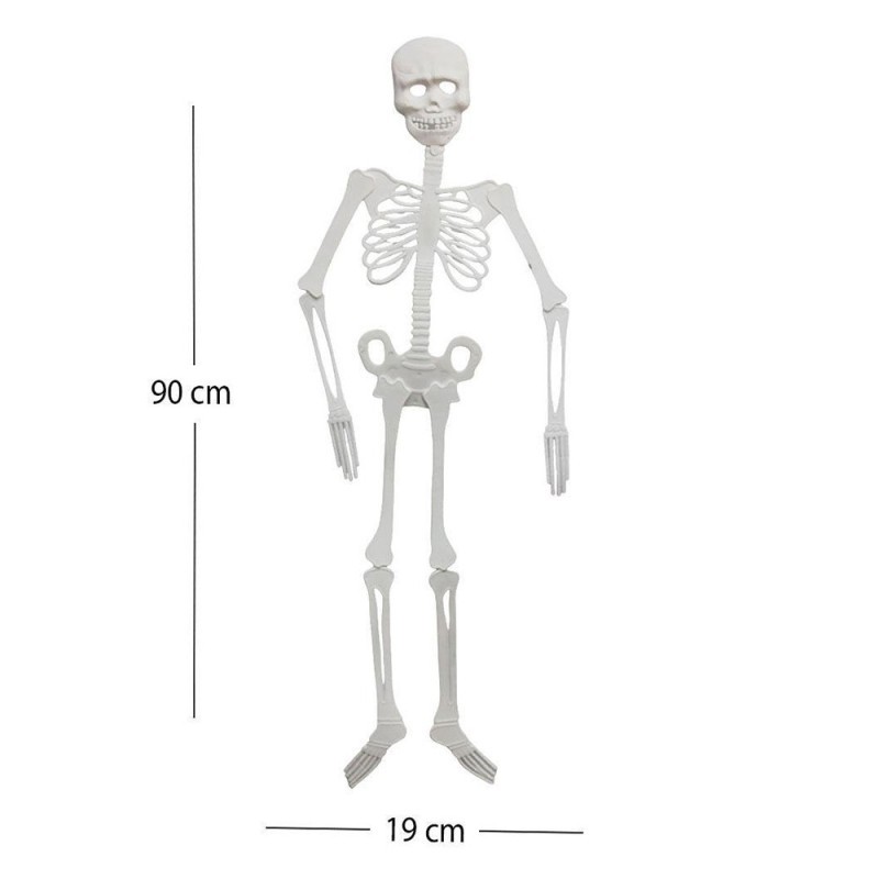 Enfeite Esqueleto Halloween Grande Decorativo 90cm