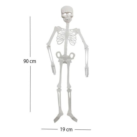 Enfeite Esqueleto Halloween Grande Decorativo 90cm