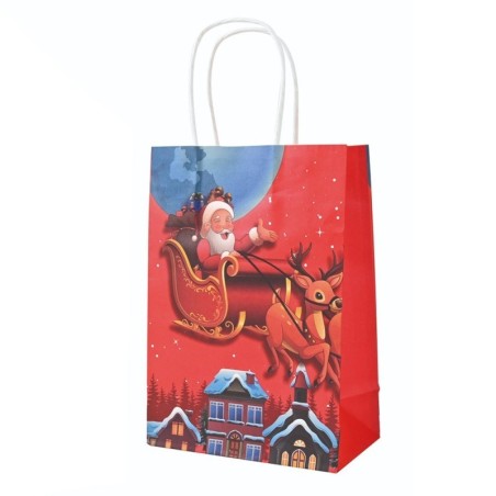 Sacola Presente De Papel Natalina Variado 25CM