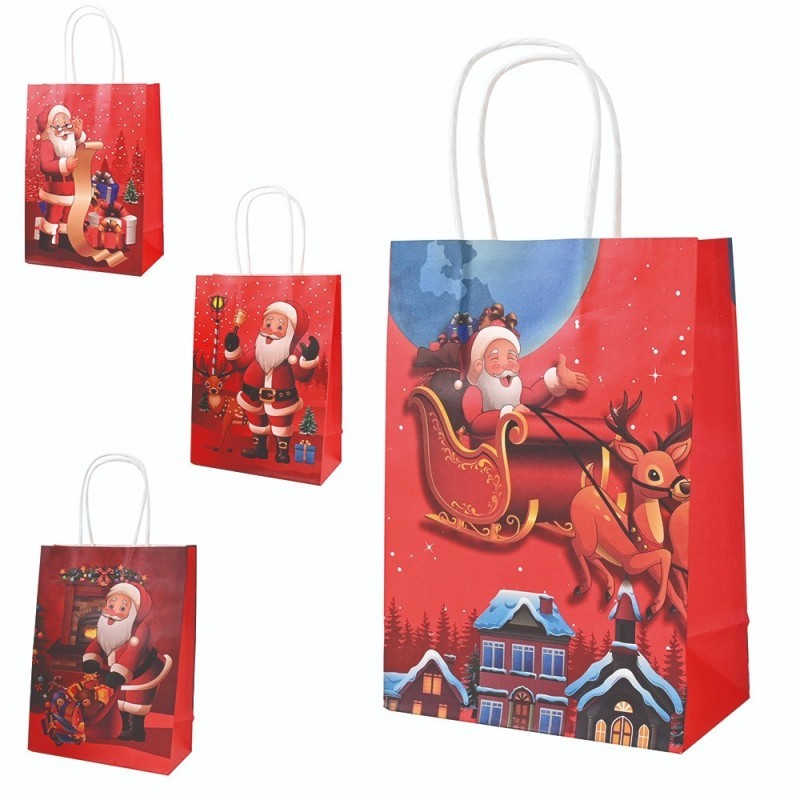 Sacola Presente De Papel Natalina Variado 25CM