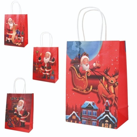 Sacola Presente De Papel Natalina Variado 25CM