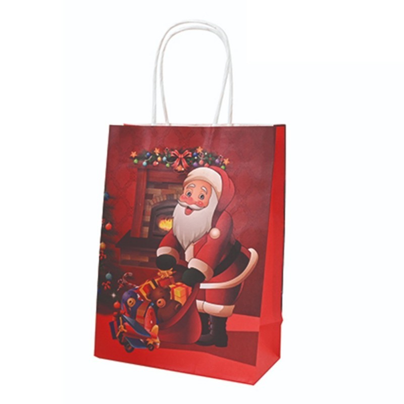 Sacola Presente De Papel Natalina Variado 25CM