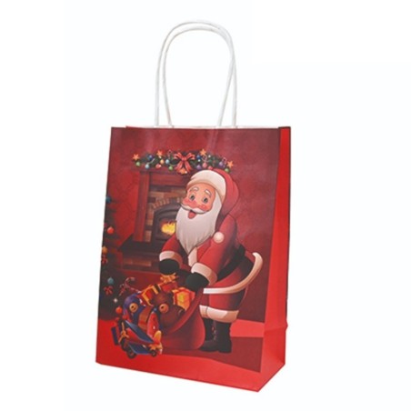 Sacola Presente De Papel Natalina Variado 25CM