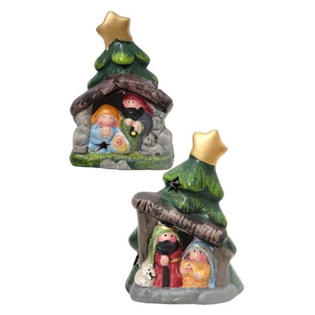 Enfeite Natal De Resina Com Luz A Bateria 12CM