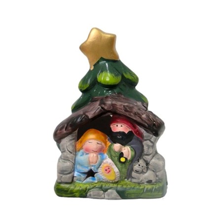 Enfeite Natal De Resina Com Luz A Bateria 12CM