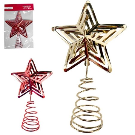 Enfeite Ponteira De Metal Estrela Decorativa Colors