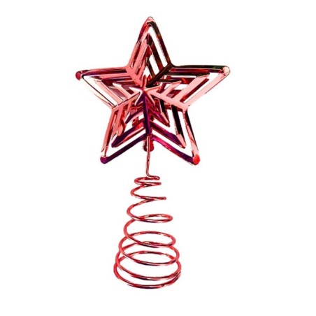 Enfeite Ponteira De Metal Estrela Decorativa Colors