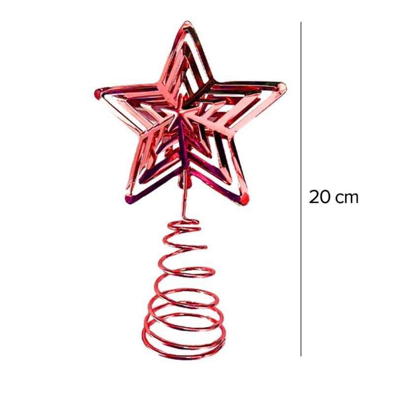 Enfeite Ponteira De Metal Estrela Decorativa Colors