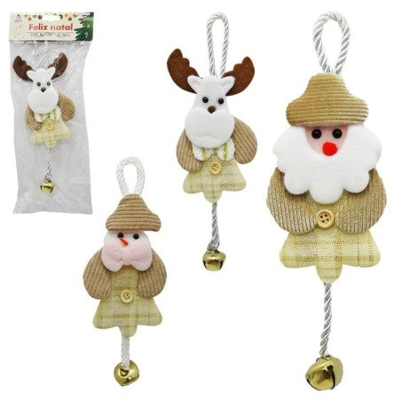 Enfeite De Natal Pendente Diversos De Croche Com Guizo