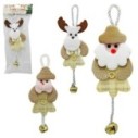 Enfeite De Natal Pendente Diversos De Croche Com Guizo