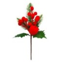 Enfeite Decorativo Pick Camurça Azevinhos 25CM