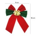 Enfeite Decorativo De Natal Laço Sino 17CM
