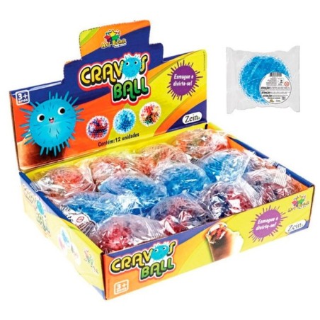 Bola Anti Estresse Cravos Com Orbes Coloridos
