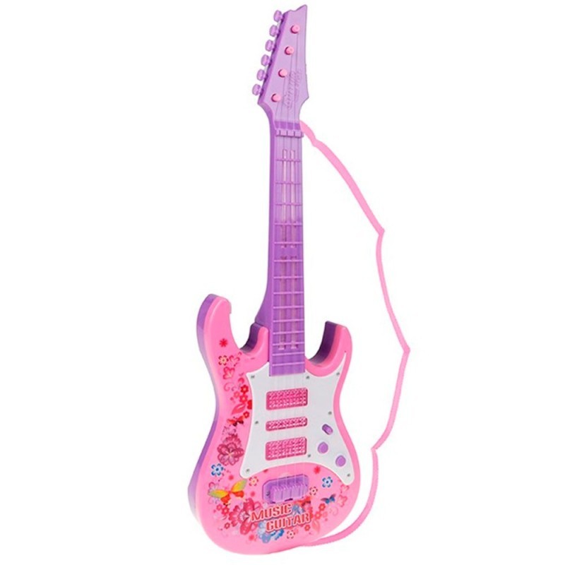 Guitarra Infantil Stars Com Luzes Show Music Colors