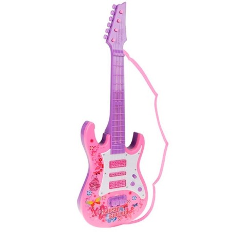Guitarra Infantil Stars Com Luzes Show Music Colors