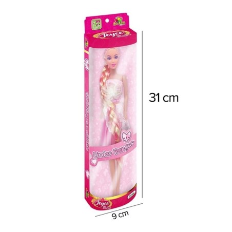 Brinquedo Boneca Joyce Com Tranças Coloridas
