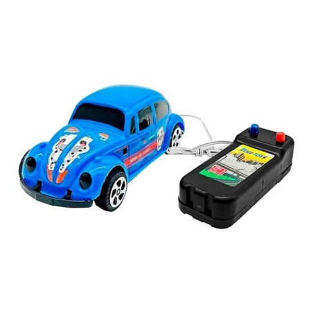 Brinquedo Carrinho Fusca Com Controle A Fio 3 Funções