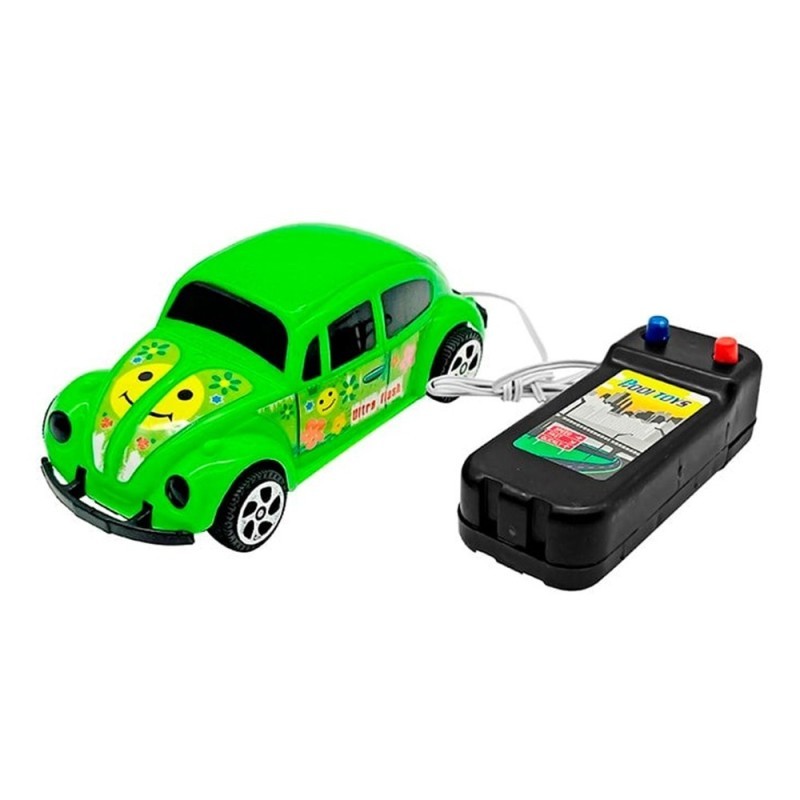 Brinquedo Carrinho Fusca Com Controle A Fio 3 Funções
