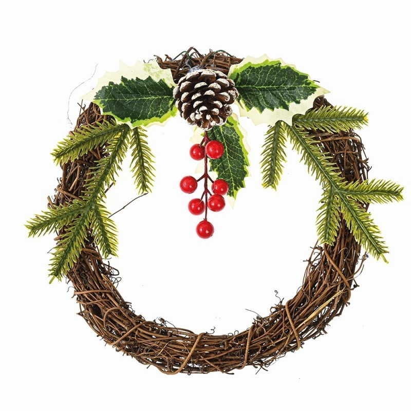 Guirlanda Natural Nevada Berry Enfeite De Natal 22cm