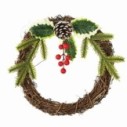 Guirlanda Natural Nevada Berry Enfeite De Natal 22cm