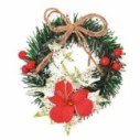 Enfeite Mini Guirlanda Decorativa De Natal 16cm