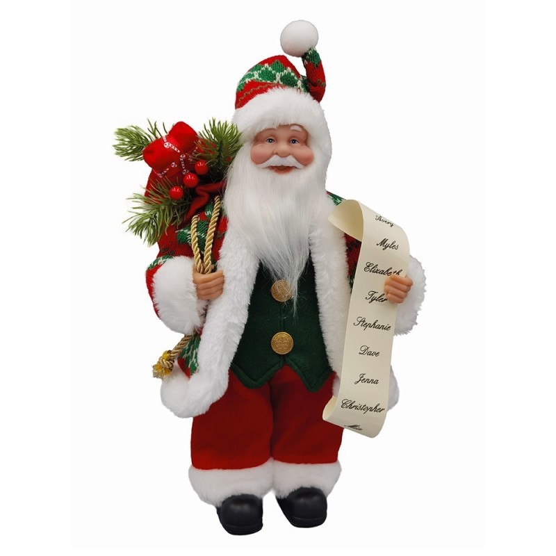 Papai Noel Premium Enfeite Decorativo De Natal 33cm