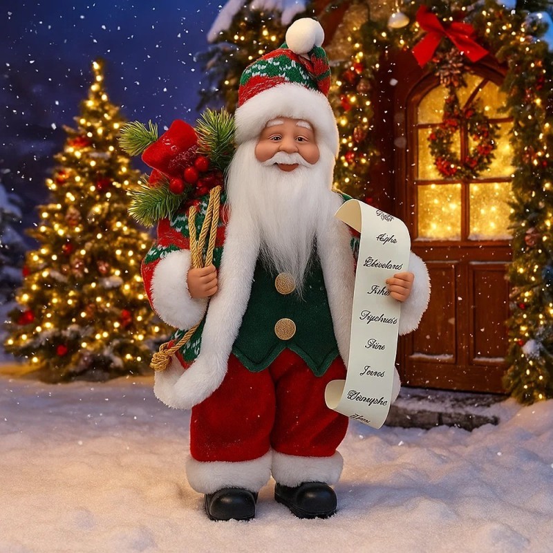 Papai Noel Premium Enfeite Decorativo De Natal 33cm