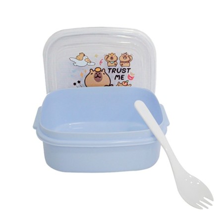 Kit Alimentação Infantil Marmita Talher E Copo Capivara