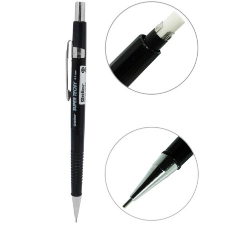 Lapiseira Escolar 0.5mm Com 1 Tubo De Grafite Na Cartela