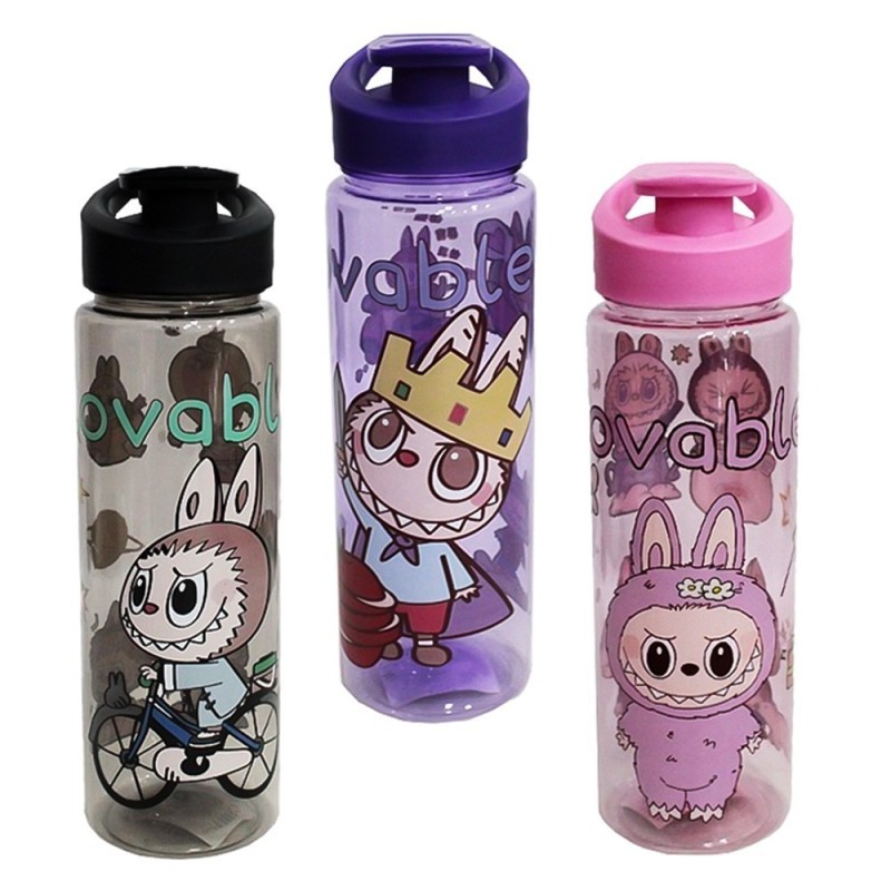 Garrafa Squeeze De Plástico Lafufu 800ml Com Tampa E Alça