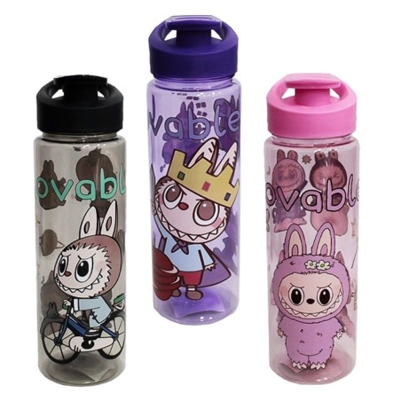 Garrafa Squeeze De Plástico Lafufu 800ml Com Tampa E Alça