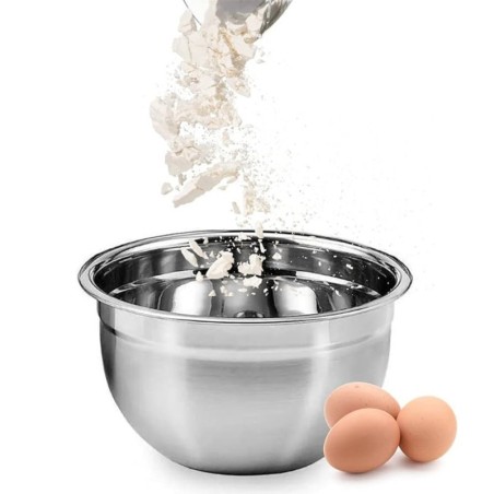 Tigela Funda Bowl De Aço Inox 16x8 Centimetros