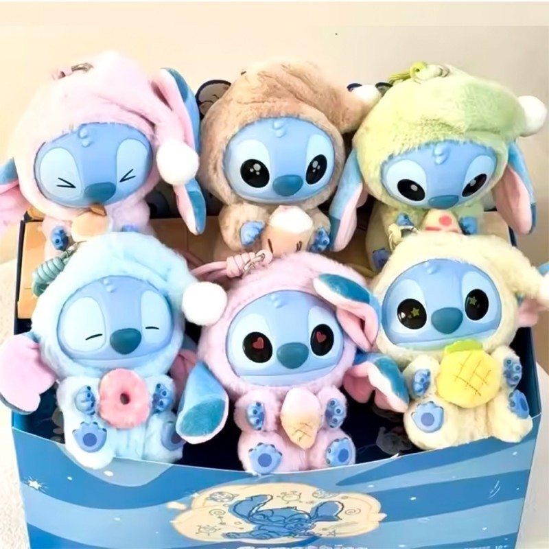 Lafufu Stitch Boneco Chaveiro 14cm Pelúcia Monstrinho