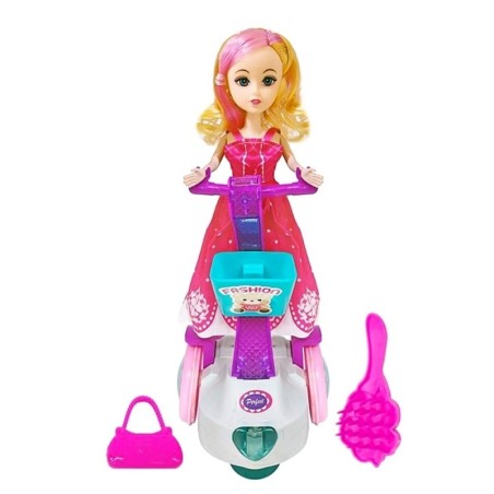 Brinquedo Boneca Little Amy Bate E Volta Com Som E Luzes